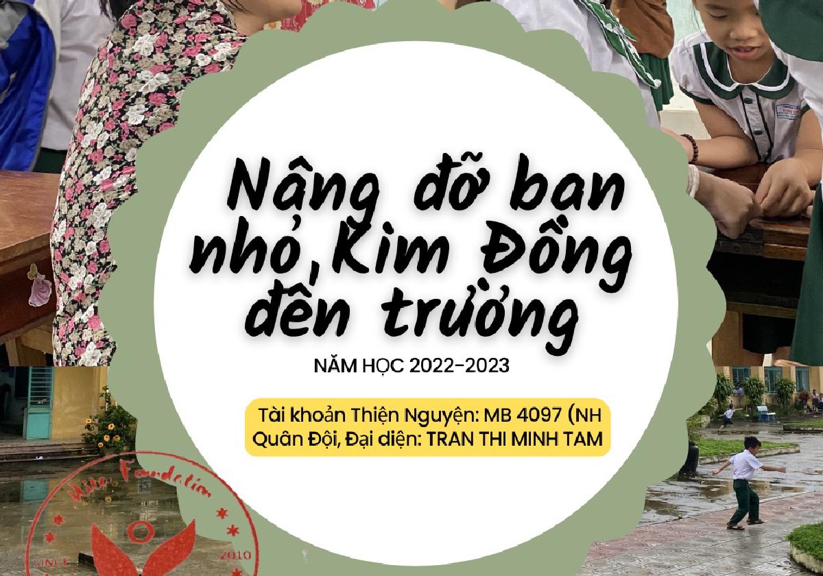Nâng đỡ Bạn nhỏ Kim Đồng đến trường