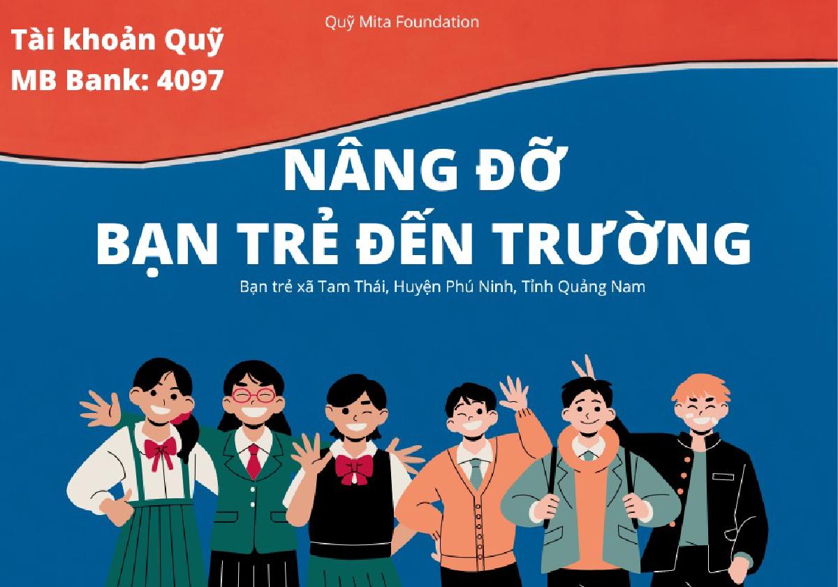 Chung tay nâng đỡ bạn trẻ xã Tam Thái đến trường